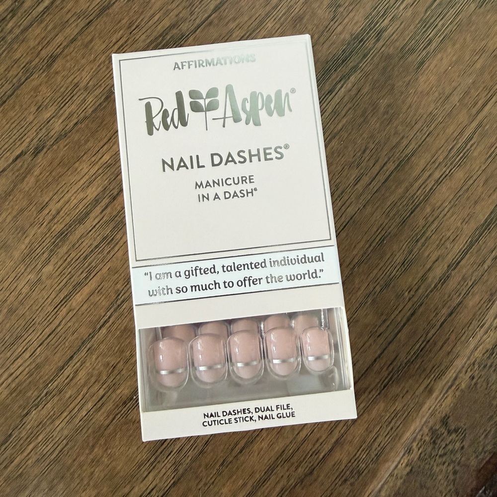 Red Aspen Nail Vern is Talented Dashes - Pink